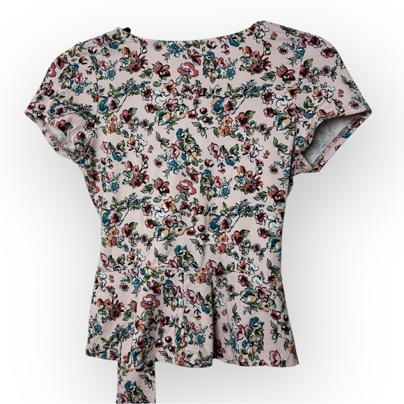 Rebel Sugar Pink Floral Top L - Picture 4 of 5